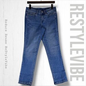 J JILL Women’s Size 4P Denim Jeans NWT Straight Leg Ankle Boyfriend Fit Stretch
